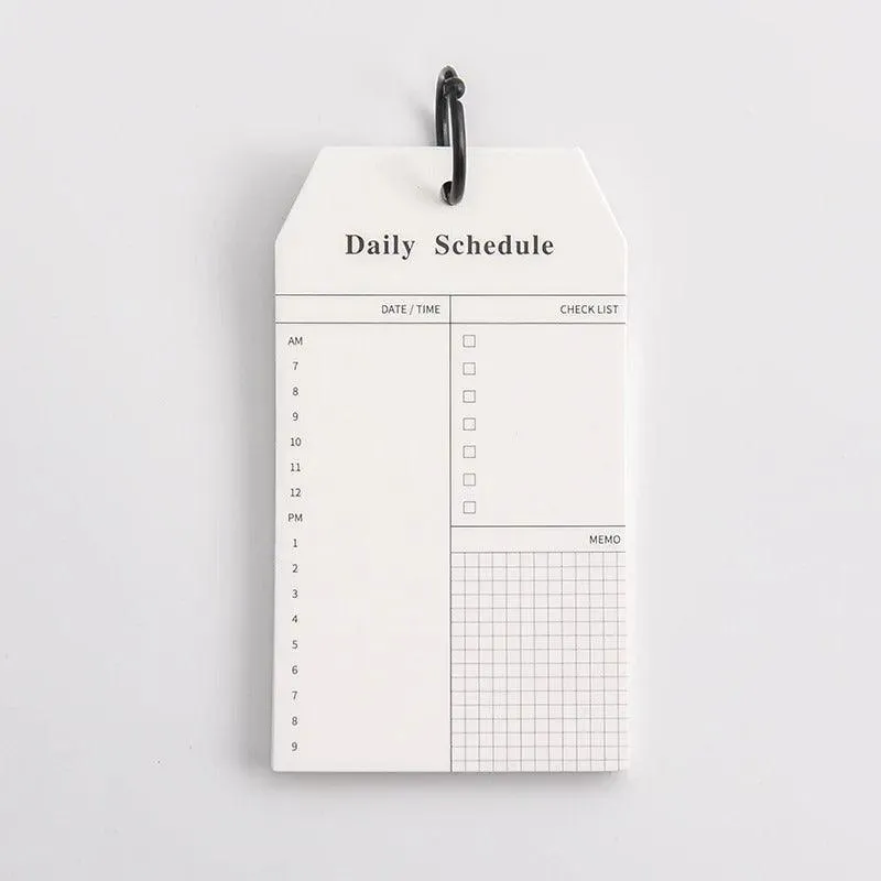 Daily Schedule & To-Do List Portable Pads – 52 Sheets per Set