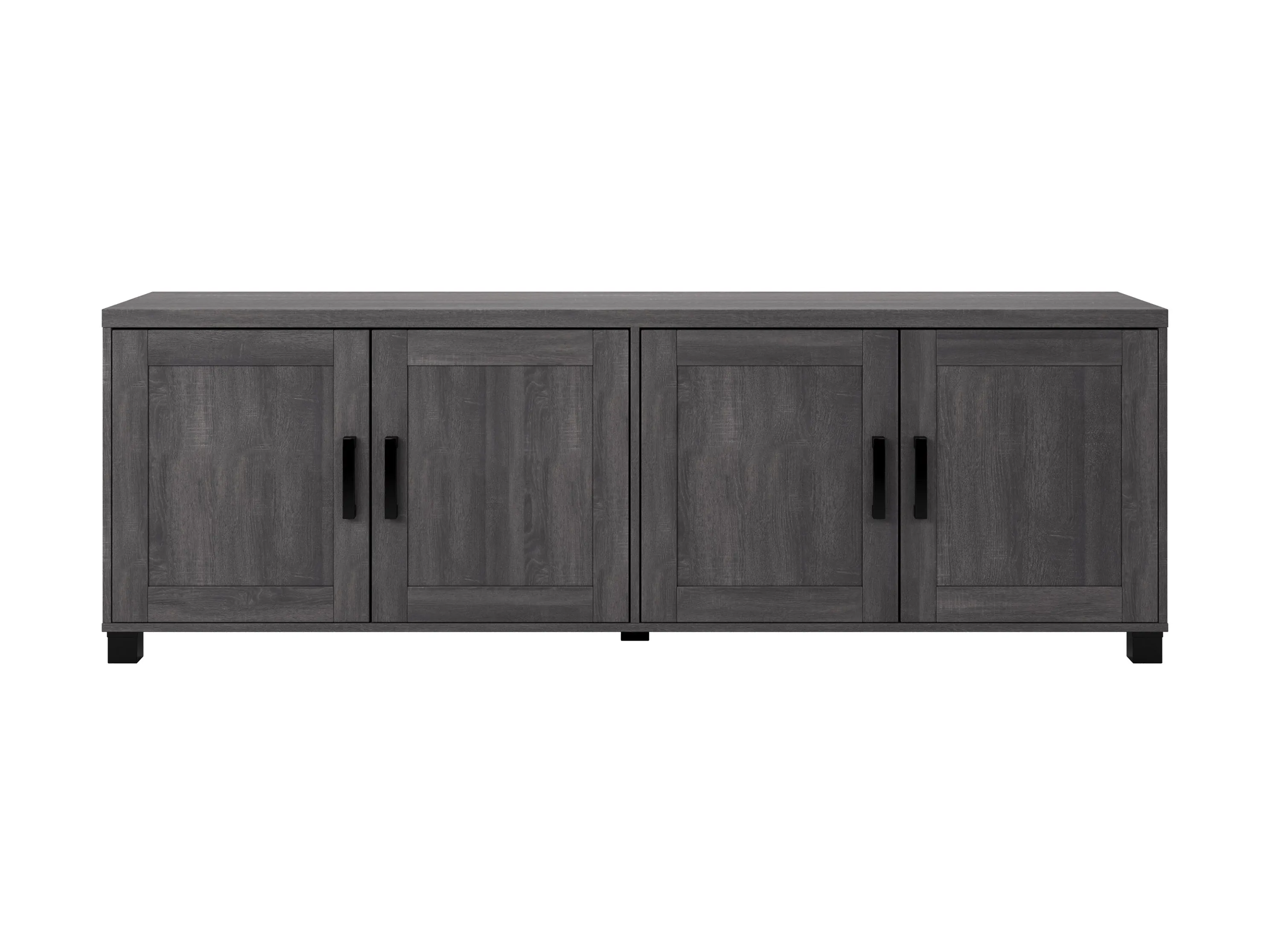 Dark Grey TV Stand with Doors, TVs up to 85"