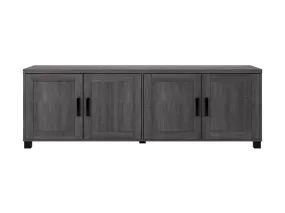 Dark Grey TV Stand with Doors, TVs up to 85"