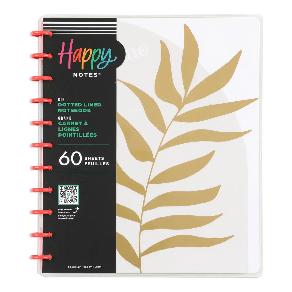 Desert Dunes - Dotted Lined Big Notebook - 60 Sheets