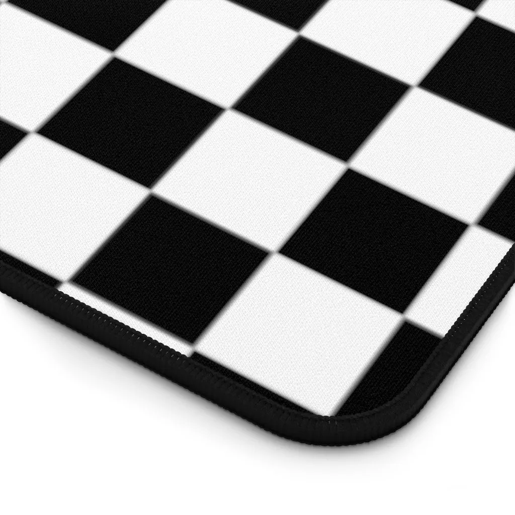 Desk Mat Checkered Black White Plaid Mat for Desk Large Mouse Pad Desk Accessories Large Desk Mat Pad, 3 Sizes