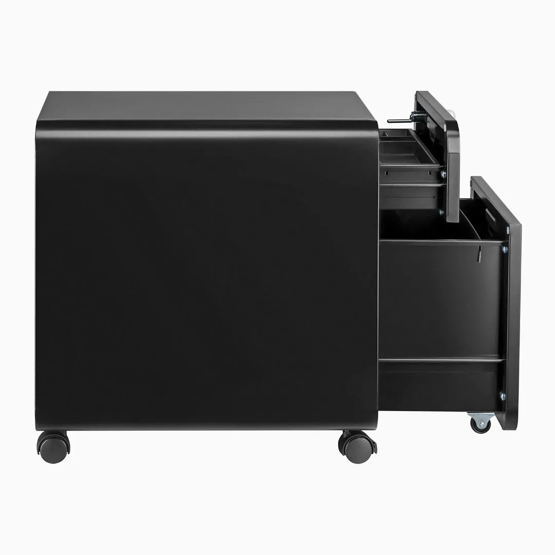 Desky 2 Drawer Mobile Filing Cabinet