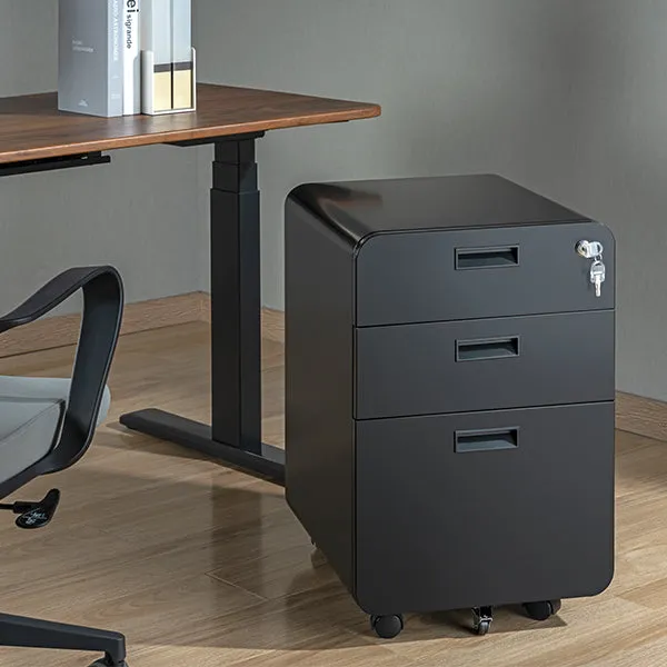 Desky 3 Drawer Mobile Filing Cabinet