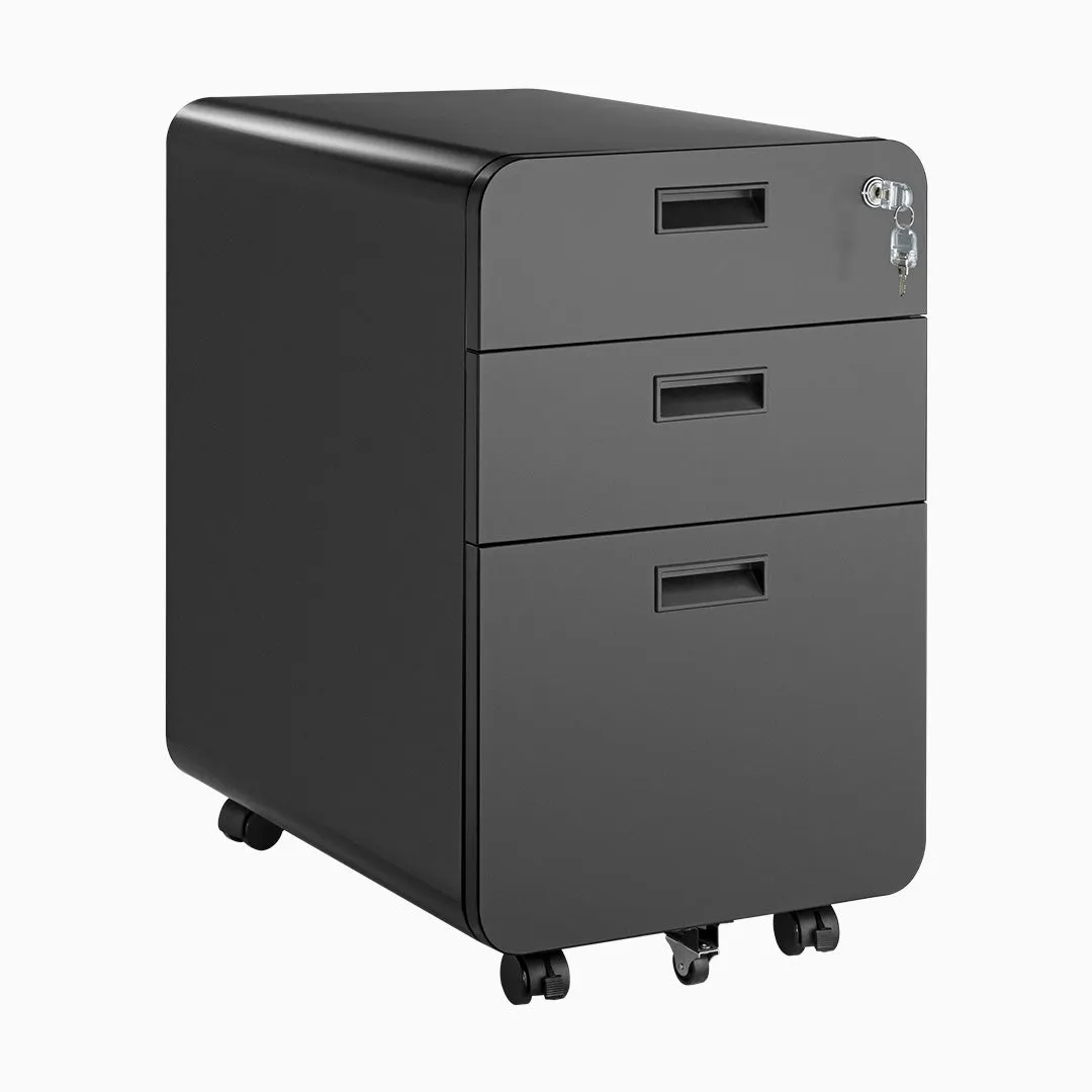 Desky 3 Drawer Mobile Filing Cabinet