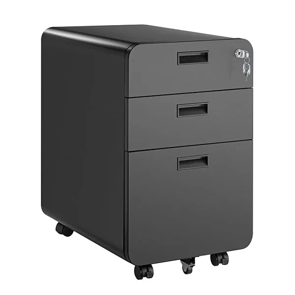 Desky 3 Drawer Mobile Filing Cabinet