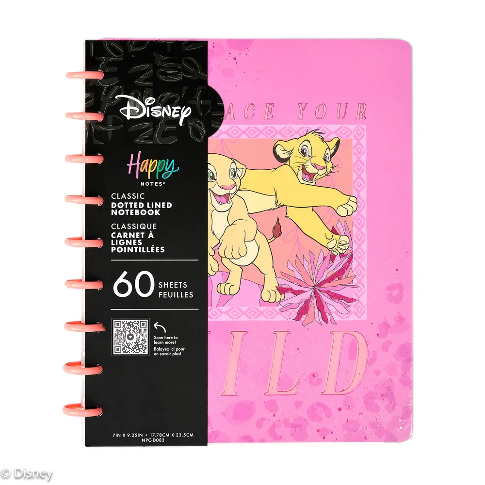 Disney The Lion King Embrace Your Wild - Dot Grid Classic Notebook - 60 Sheets