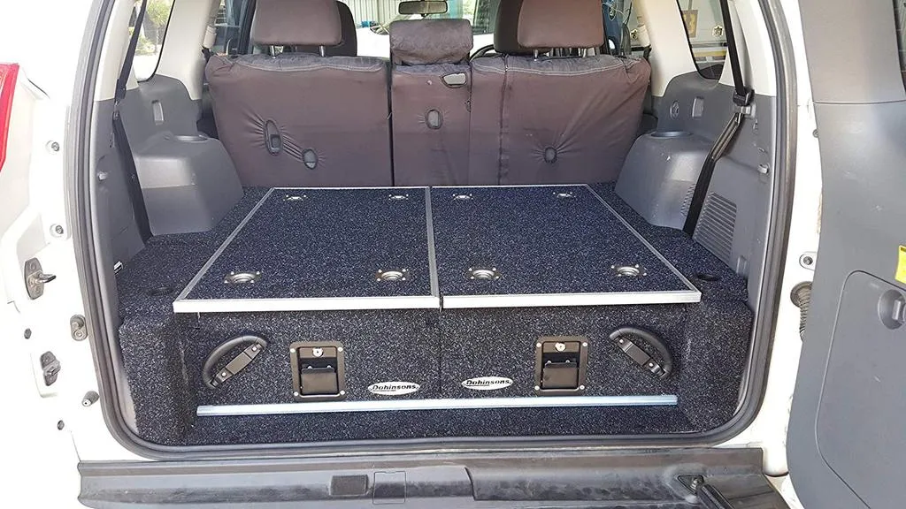 Dobinsons Rear Dual Roller Drawer System For Lexus GX460(With rear A/C System) With Fridge Slide and Side Panels