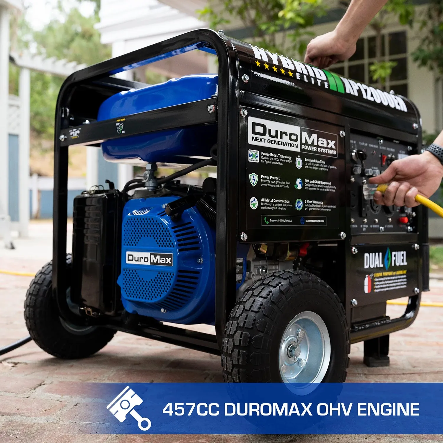 DuroMax XP12000EH Dual Fuel Portable Generator | 12,000 Watts