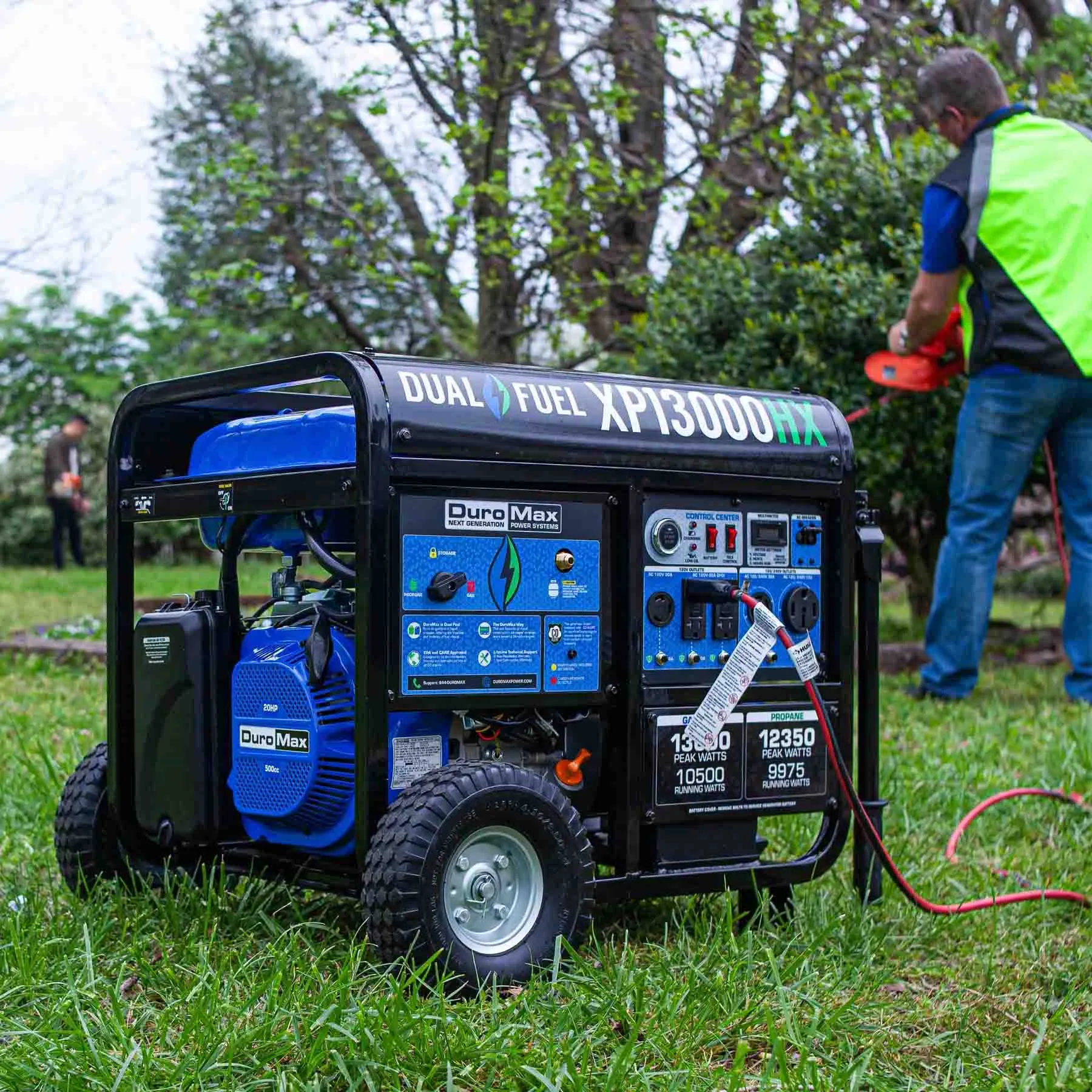 DuroMax XP13000HX Dual Fuel Portable HX Generator w/ CO Alert | 13,000 Watts