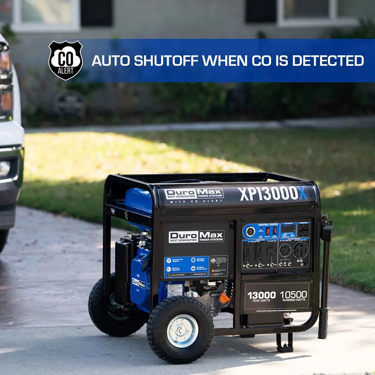 DuroMax XP13000X Portable Gasoline Generator w/ CO Alert | 13,000 Watts