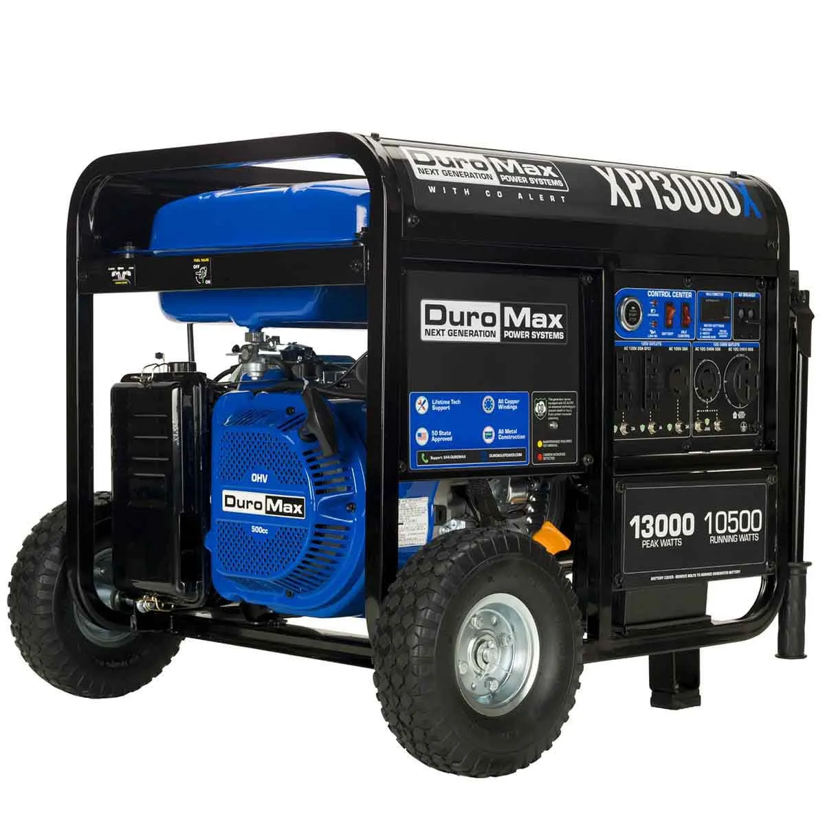 DuroMax XP13000X Portable Gasoline Generator w/ CO Alert | 13,000 Watts