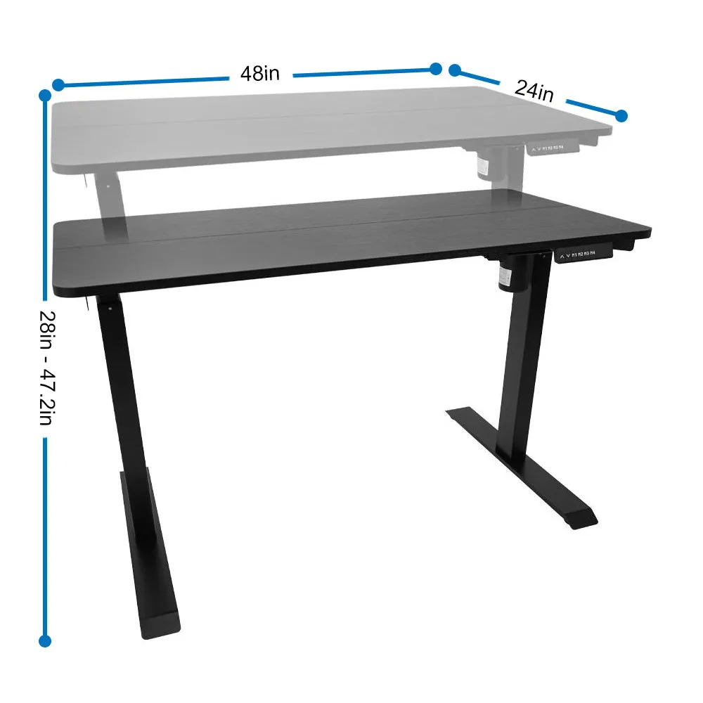 Electric Height Adjustable Standing Desk | 48x24 in