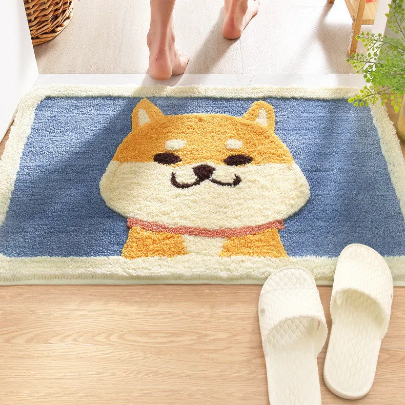 Enchanting Wildlife Fluffy Rectangle Bath Mats Collection