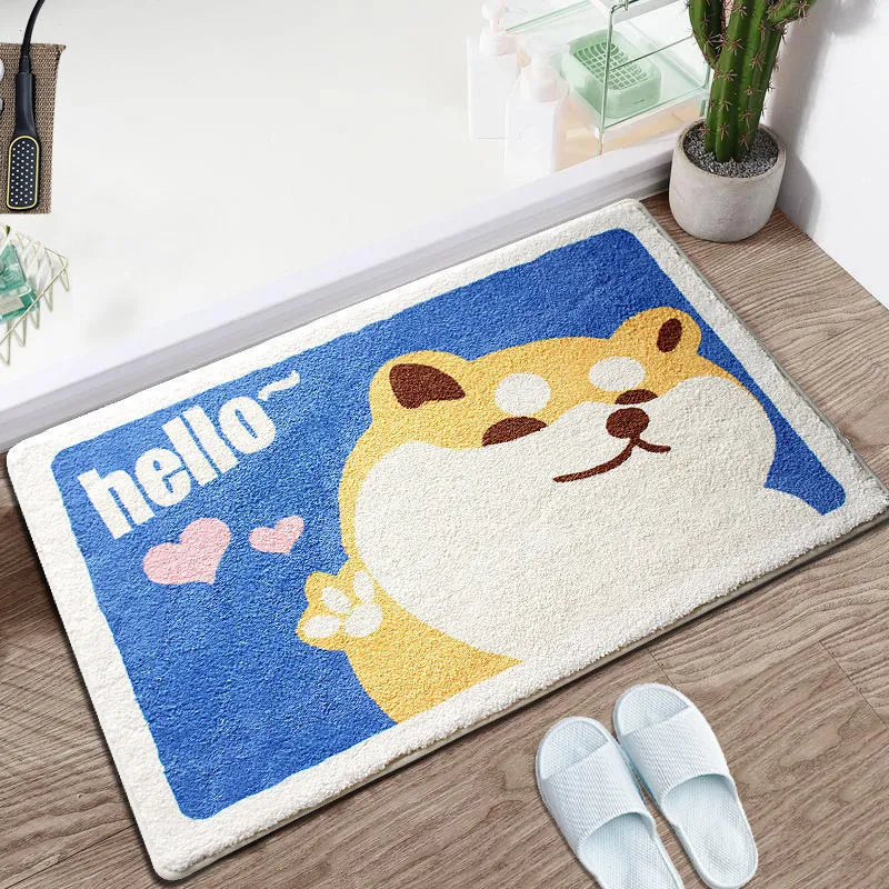 Enchanting Wildlife Fluffy Rectangle Bath Mats Collection