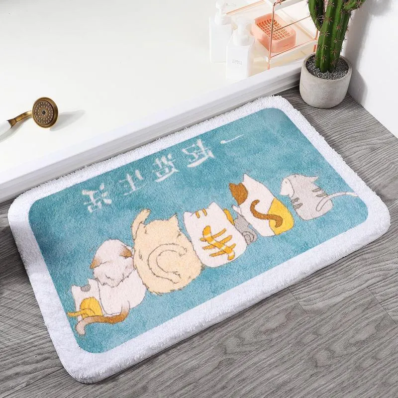 Enchanting Wildlife Fluffy Rectangle Bath Mats Collection