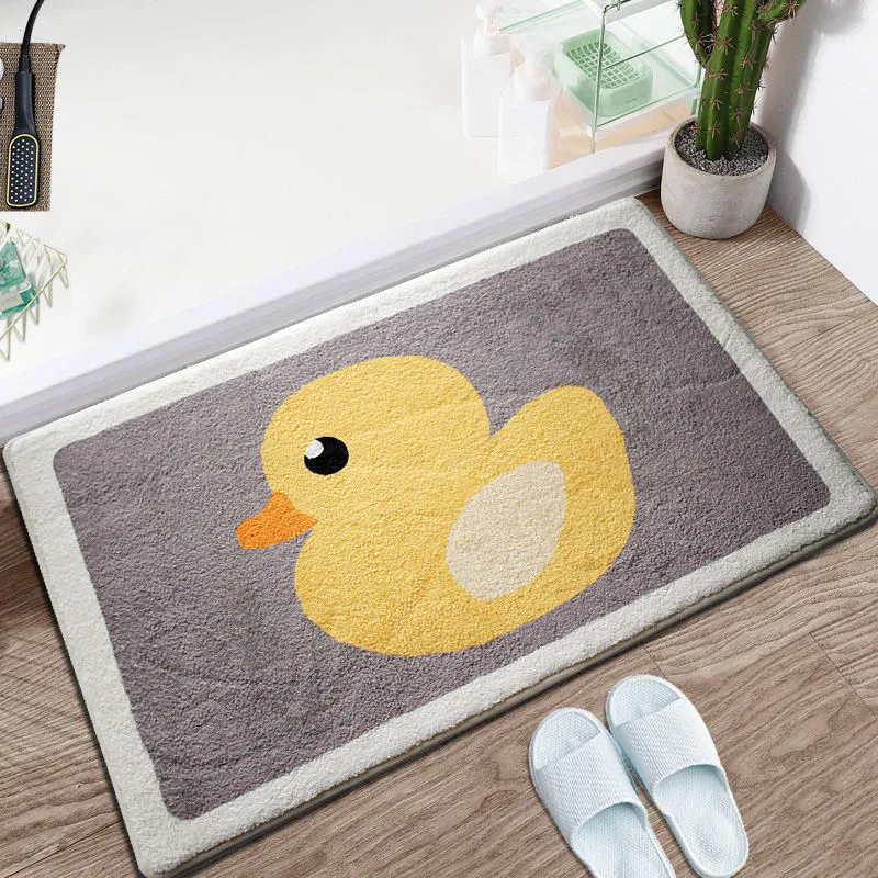 Enchanting Wildlife Fluffy Rectangle Bath Mats Collection