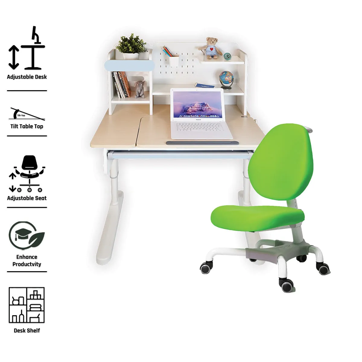 Ergo-Growing Study Desk And Chair Set