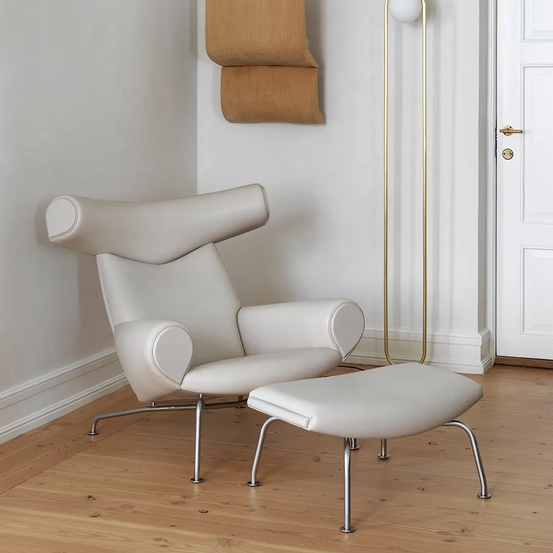 Erik Jørgensen Wegner Ox Ottoman for Ox / Queen Chairs