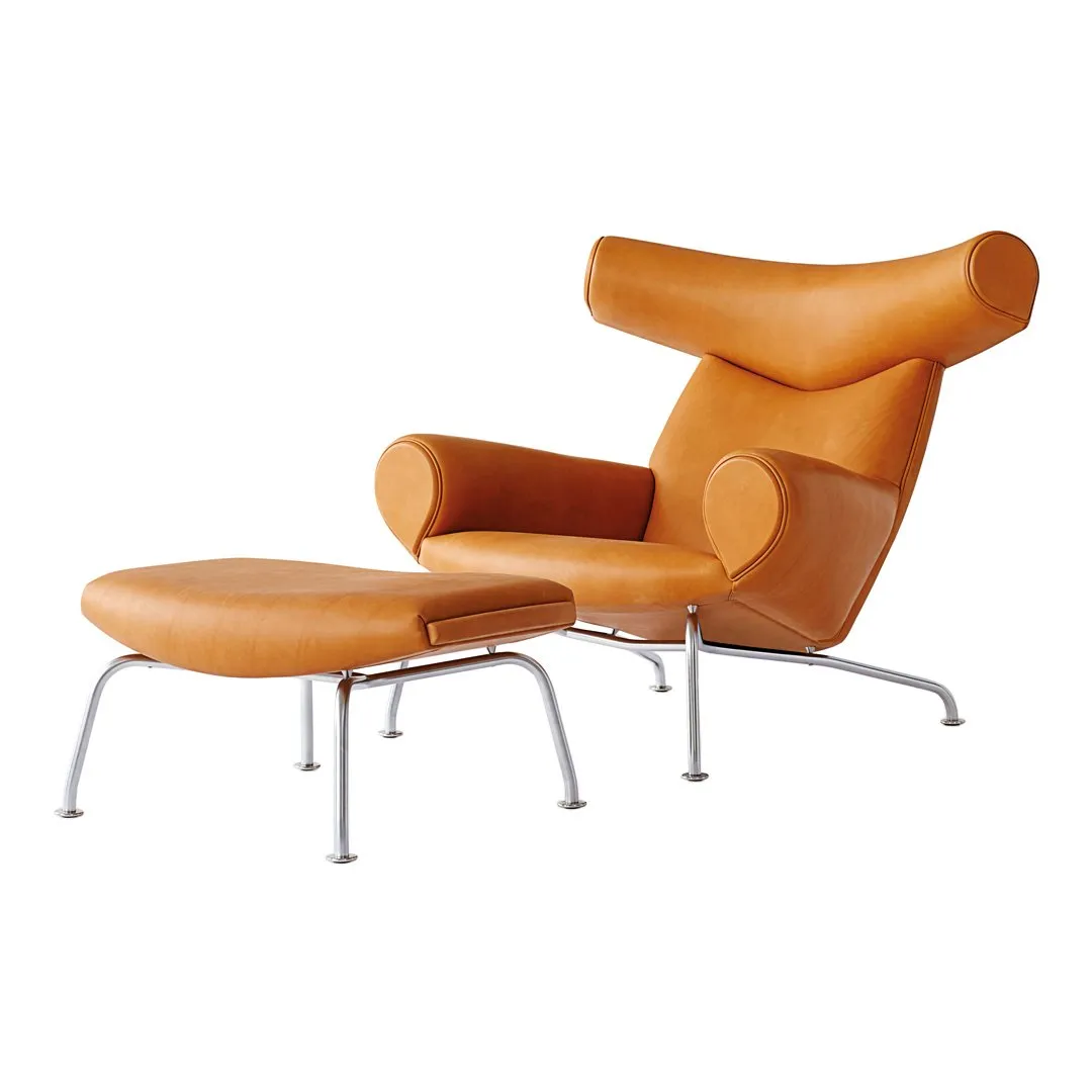 Erik Jørgensen Wegner Ox Ottoman for Ox / Queen Chairs