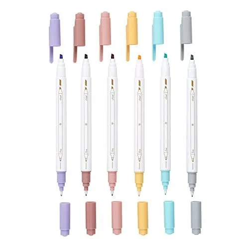 Erin Condren Focused Sunset Dual-Tip Marker 6-pack