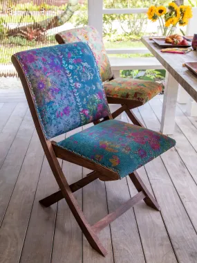 Favorite Anywhere Chair - Indigo Patchwork