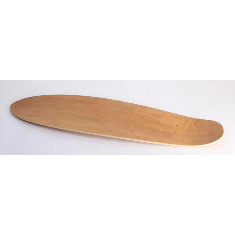 Fiberglass 34" Kicktail Blank Longboard Deck