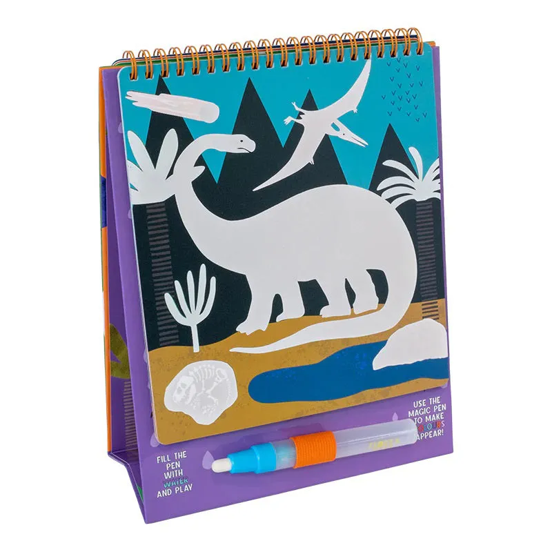 Floss & Rock Magic Colour Changing Watercard Easel and Pen - Dinosaur