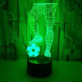 Football Lover 3D LED Night Lights with remote