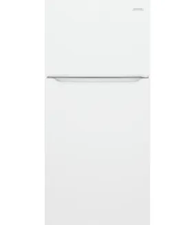 Frigidaire 18.3 CF Top Mount Refrigerator Glass Shelves ADA OPT-ICEMAKER - White