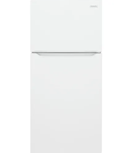 Frigidaire 18.3 CF Top Mount Refrigerator Glass Shelves ADA OPT-ICEMAKER - White