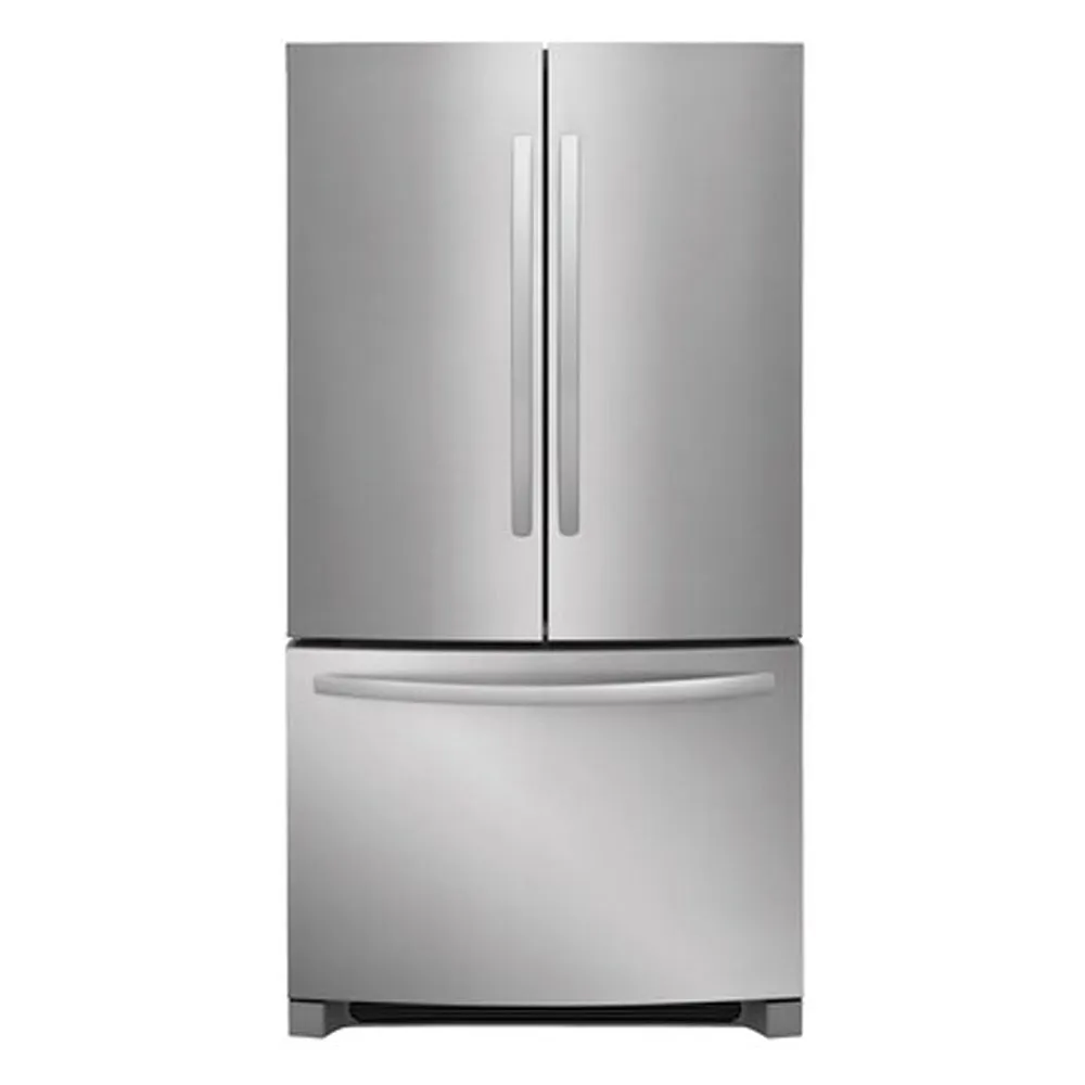 Frigidaire-22.4 cu ft Counter Depth French Door Refrigerator with Ice Maker-EasyCare Stainless Steel