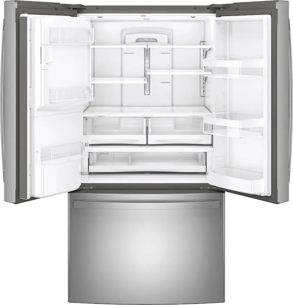 GE - ENERGY STAR® 27.7 Cu. Ft. French-Door Refrigerator - Stainless steel