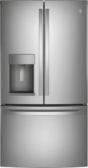 GE - ENERGY STAR® 27.7 Cu. Ft. French-Door Refrigerator - Stainless steel