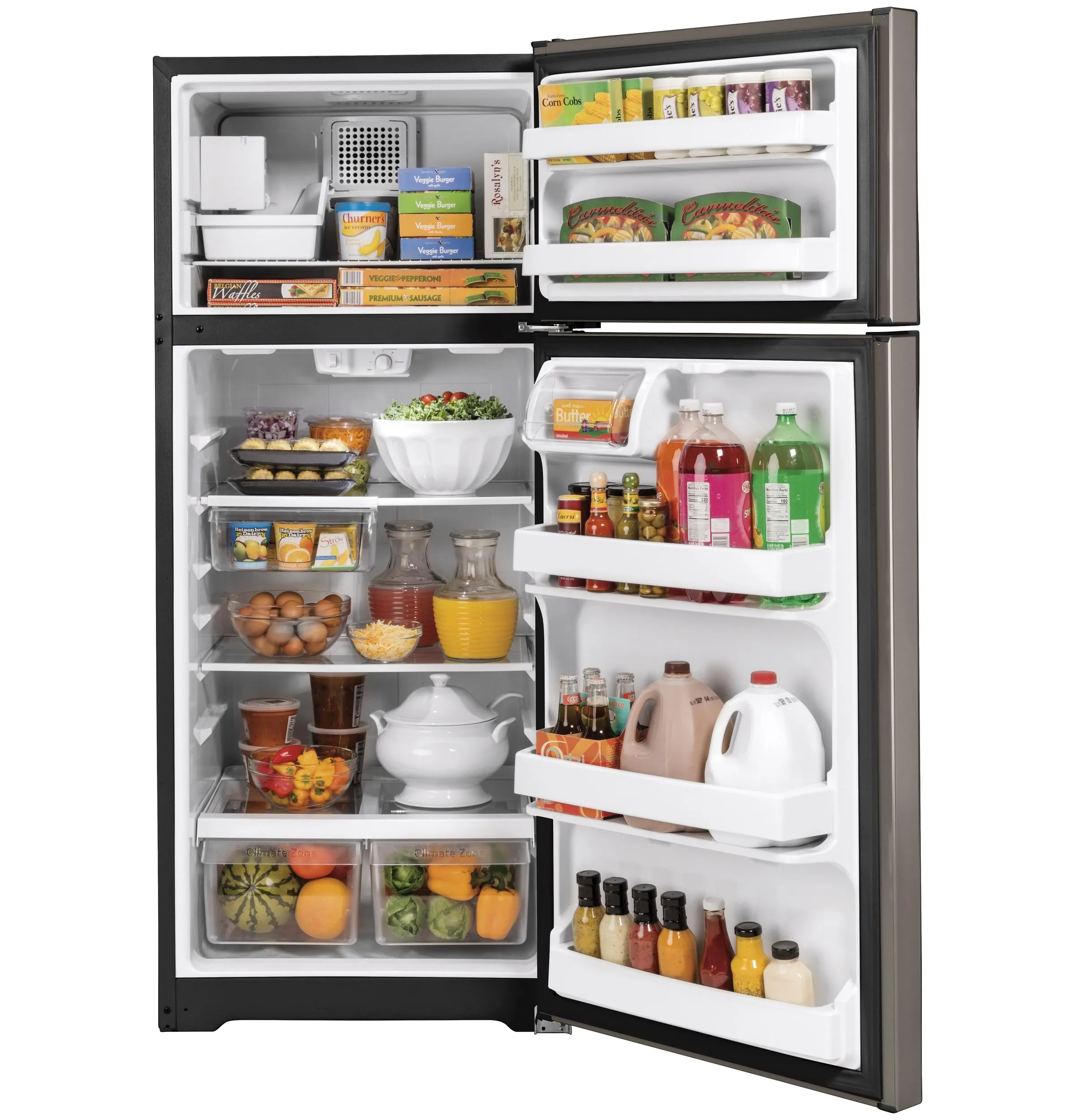 GIE18GCNRSA GE® ENERGY STAR® 17.5 Cu. Ft. Top-Freezer Refrigerator