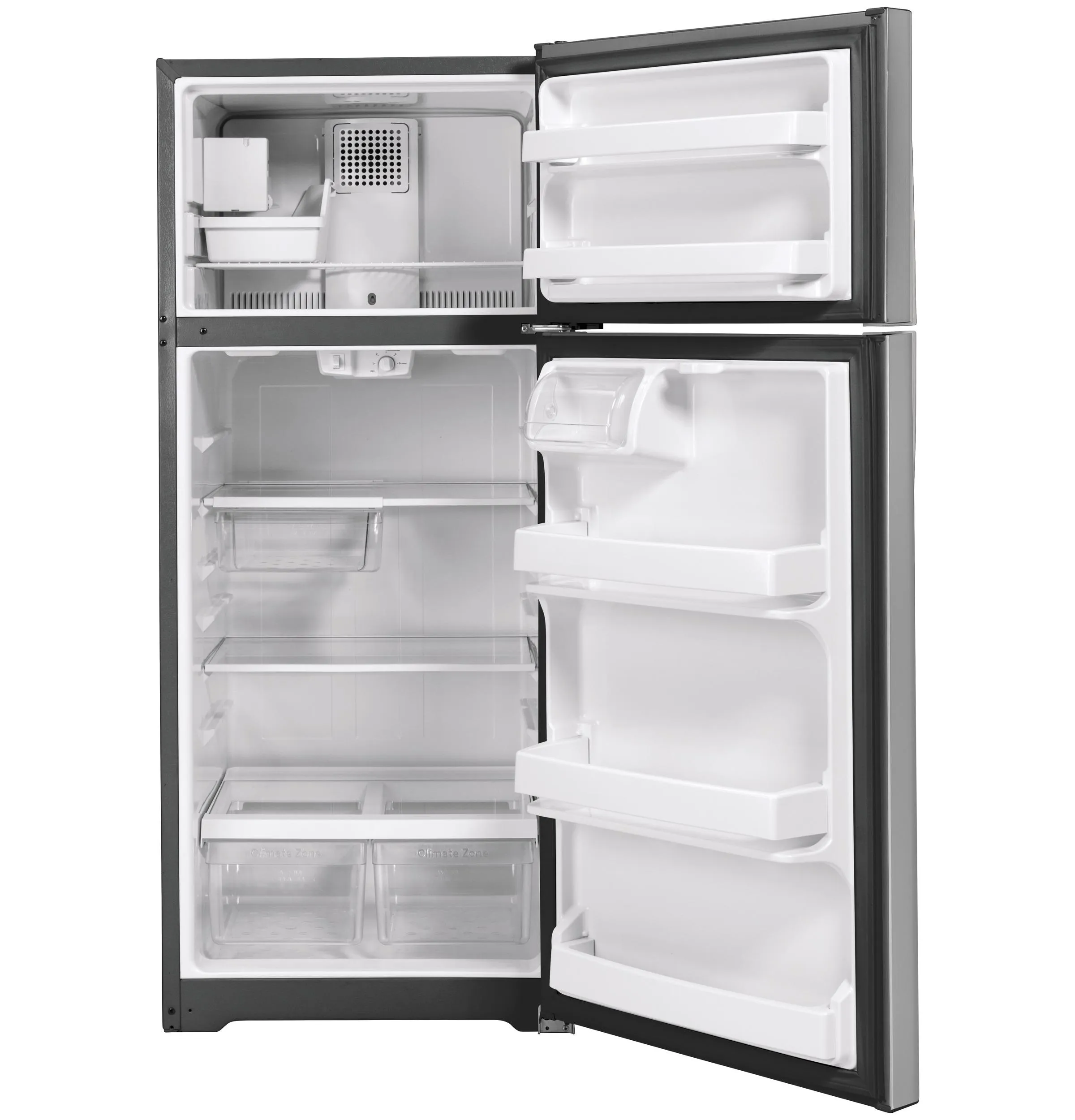 GIE18GSNRSS GE® ENERGY STAR® 17.5 Cu. Ft. Top-Freezer Refrigerator