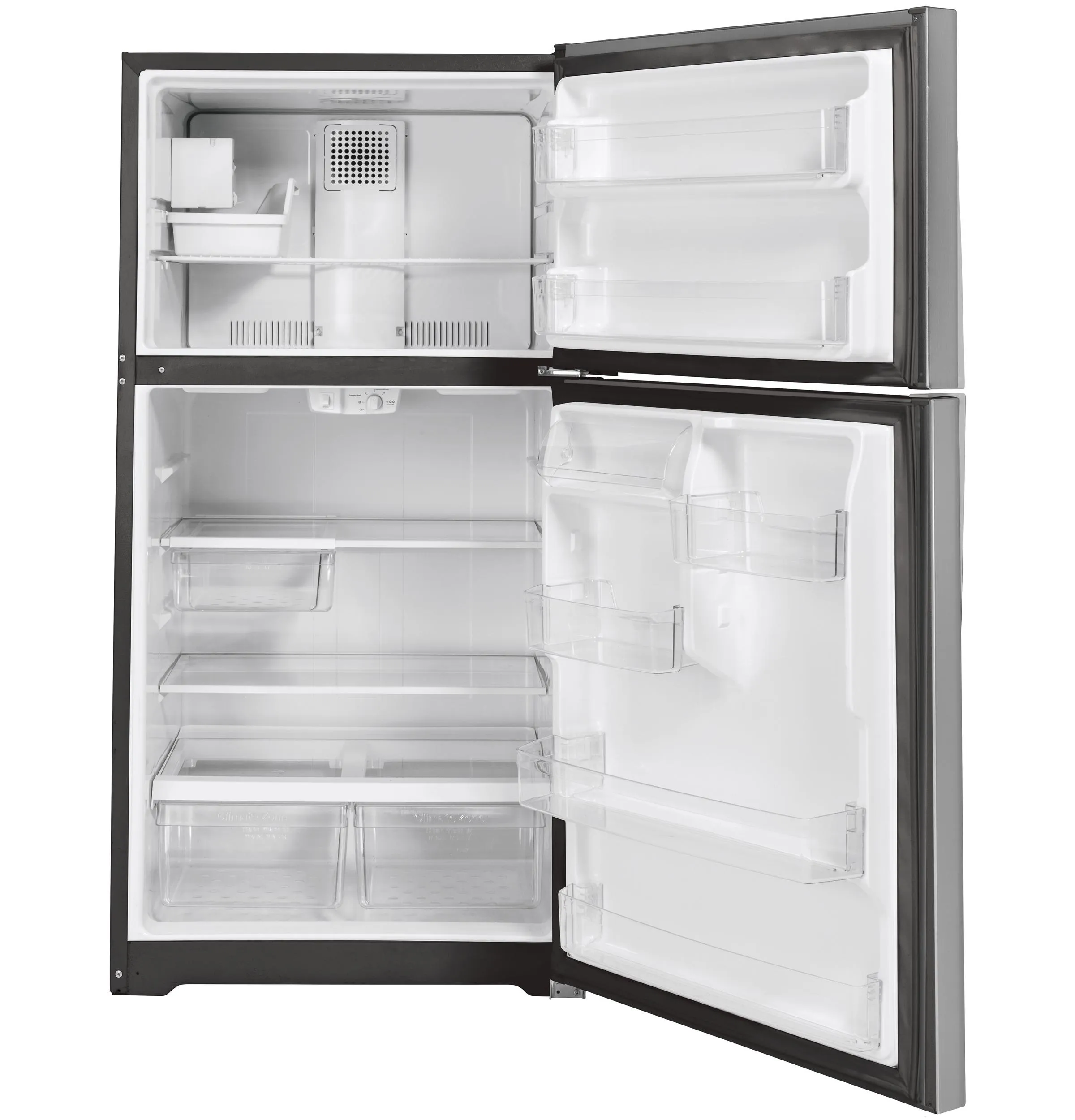 GIE19JSNRSS GE® ENERGY STAR® 19.2 Cu. Ft. Top-Freezer Refrigerator