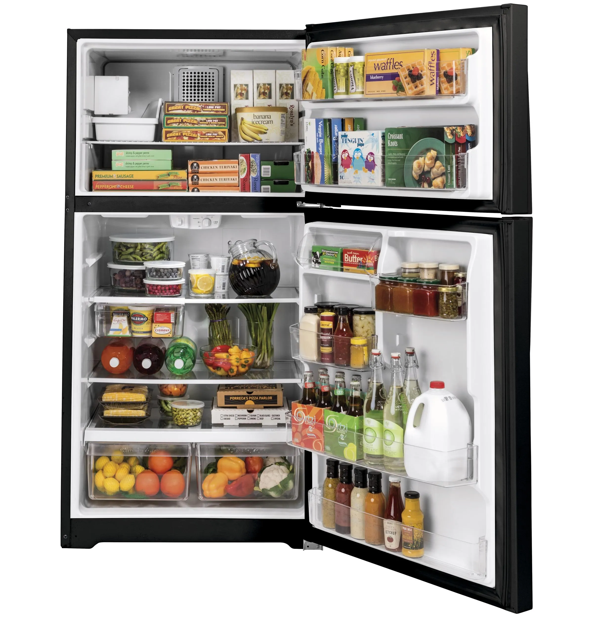 GIE22JTNRBB GE® ENERGY STAR® 21.9 Cu. Ft. Top-Freezer Refrigerator