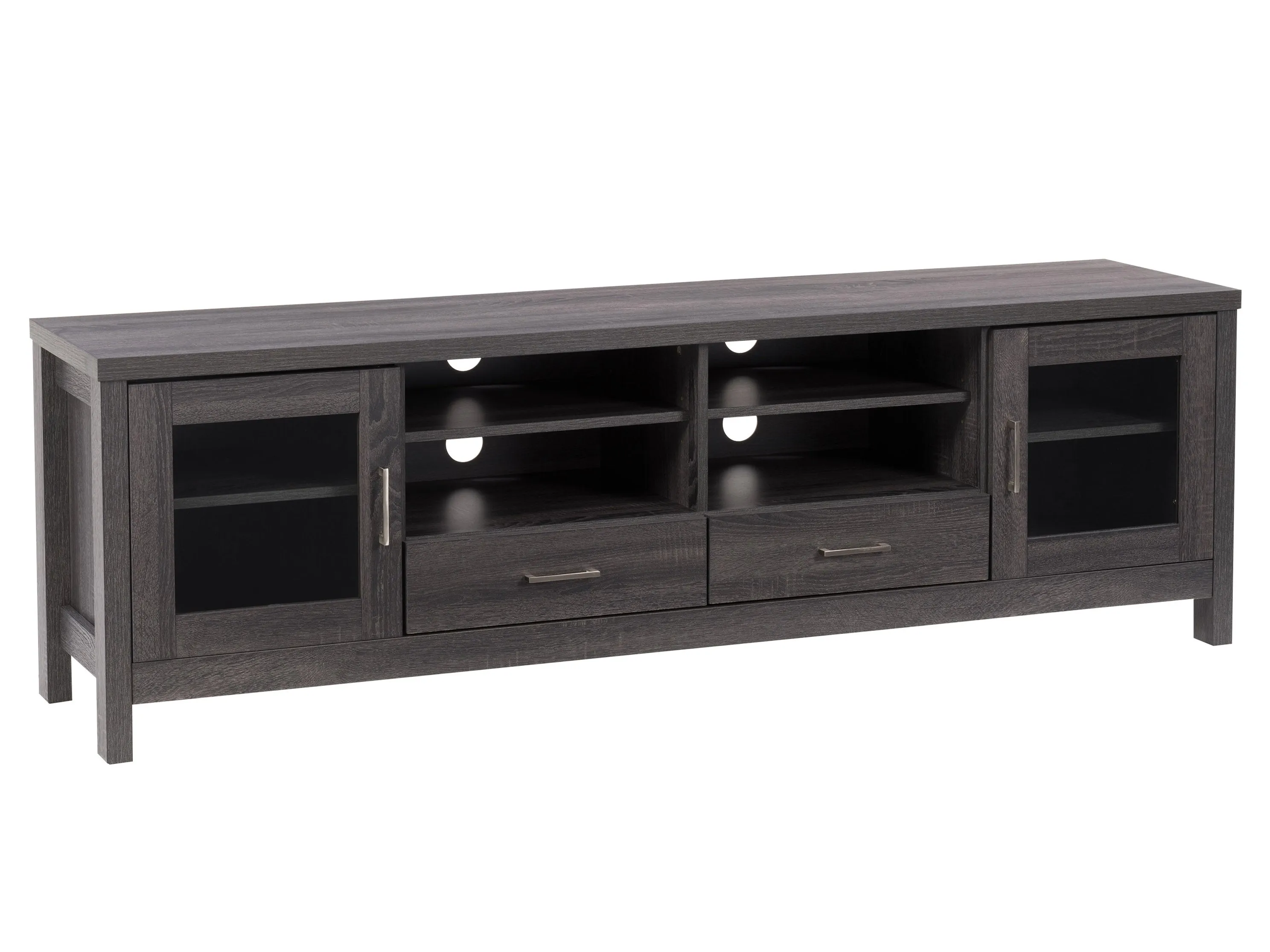 Grey Wood TV Stand, TVs up to 80"