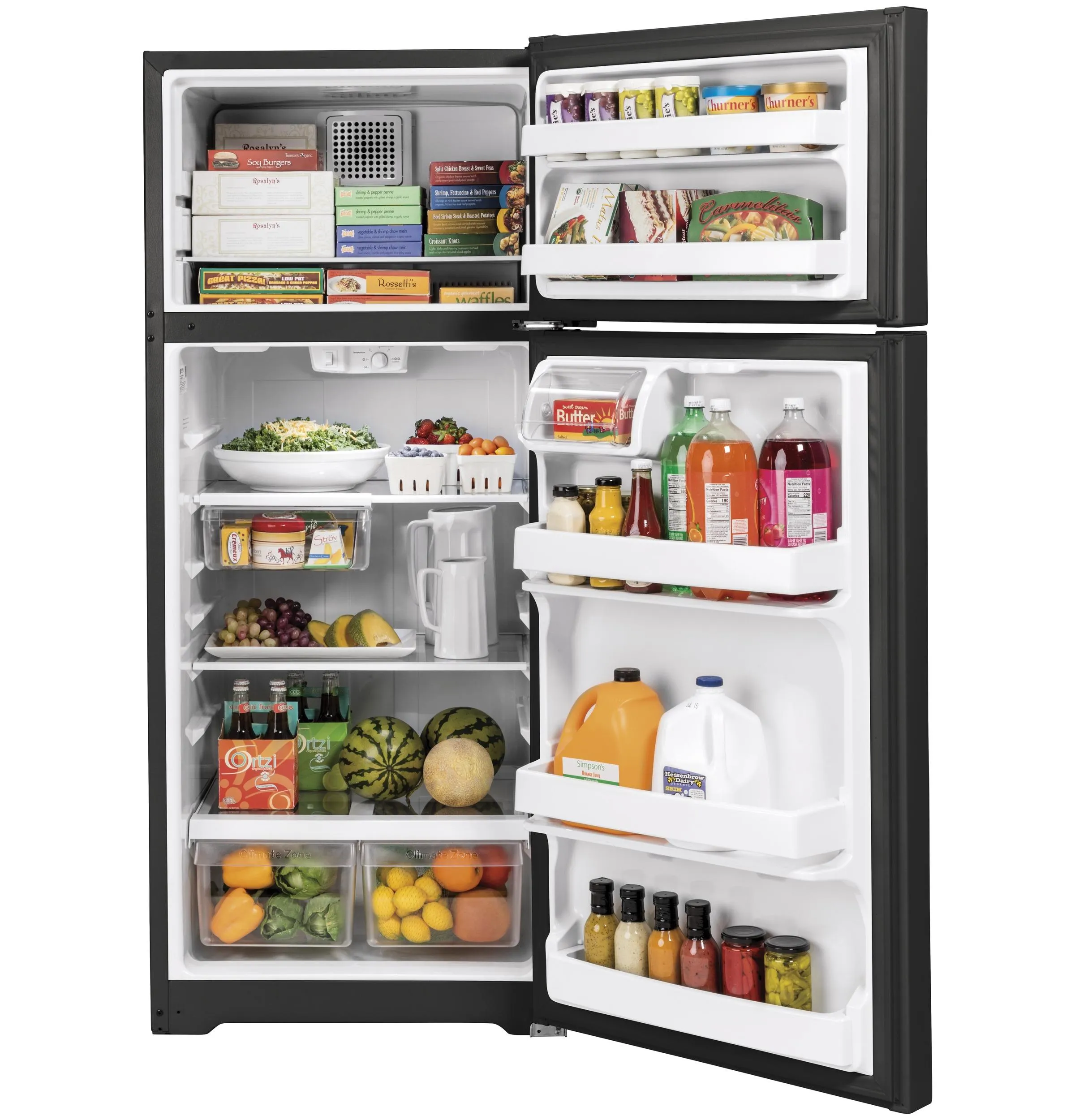 GTS18HGNRBB GE® 17.5 Cu. Ft. Top-Freezer Refrigerator