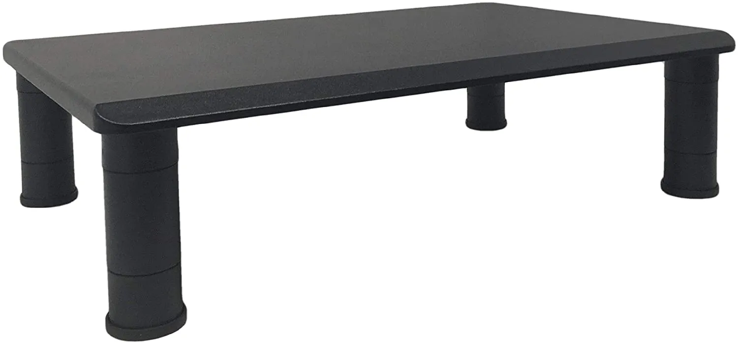 Height Adjustable Monitor Riser for Computer Desk, 17" x 11" Platform