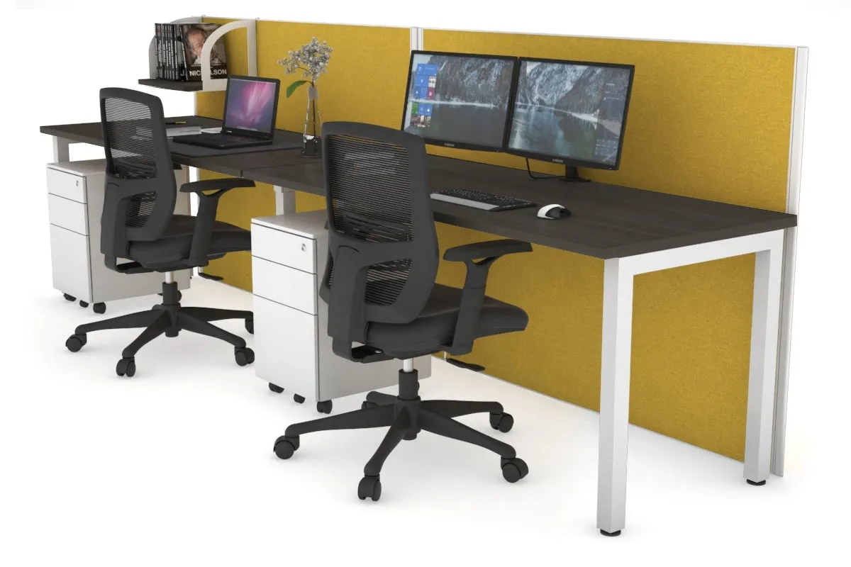 Horizon Quadro 2 Person Run Square Legs Office Workstation [1200L x 700W]