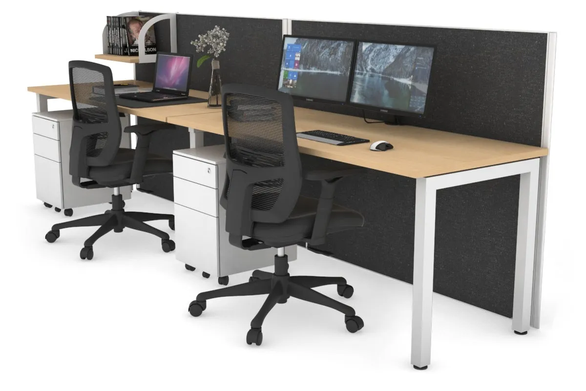 Horizon Quadro 2 Person Run Square Legs Office Workstation [1200L x 700W]