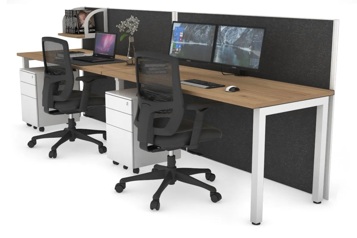 Horizon Quadro 2 Person Run Square Legs Office Workstation [1200L x 700W]