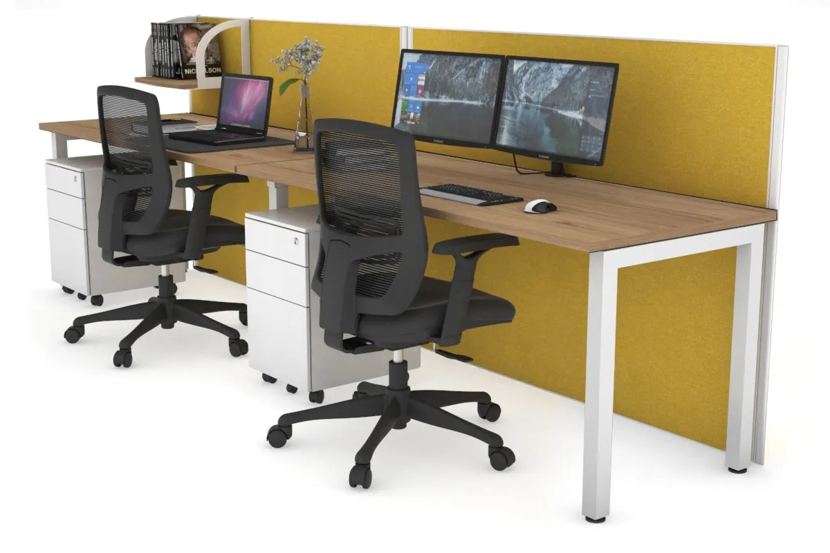 Horizon Quadro 2 Person Run Square Legs Office Workstation [1200L x 700W]