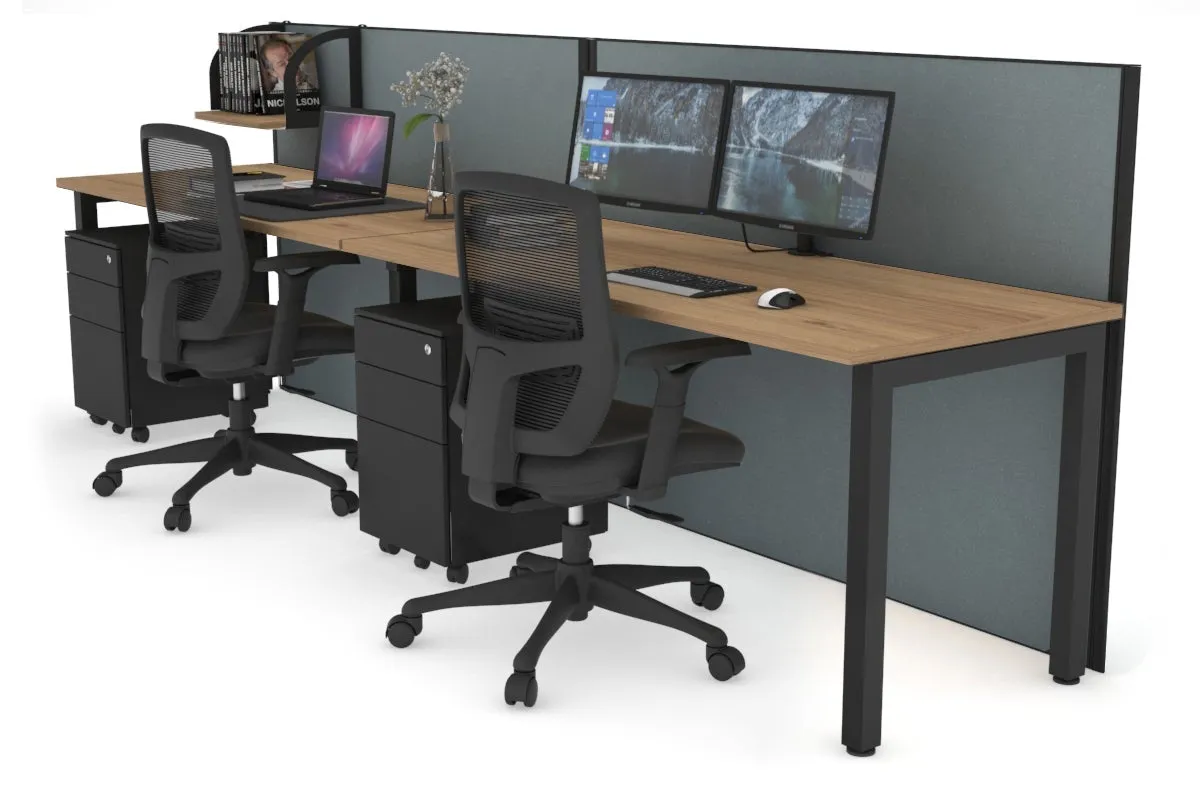 Horizon Quadro 2 Person Run Square Legs Office Workstation [1200L x 700W]