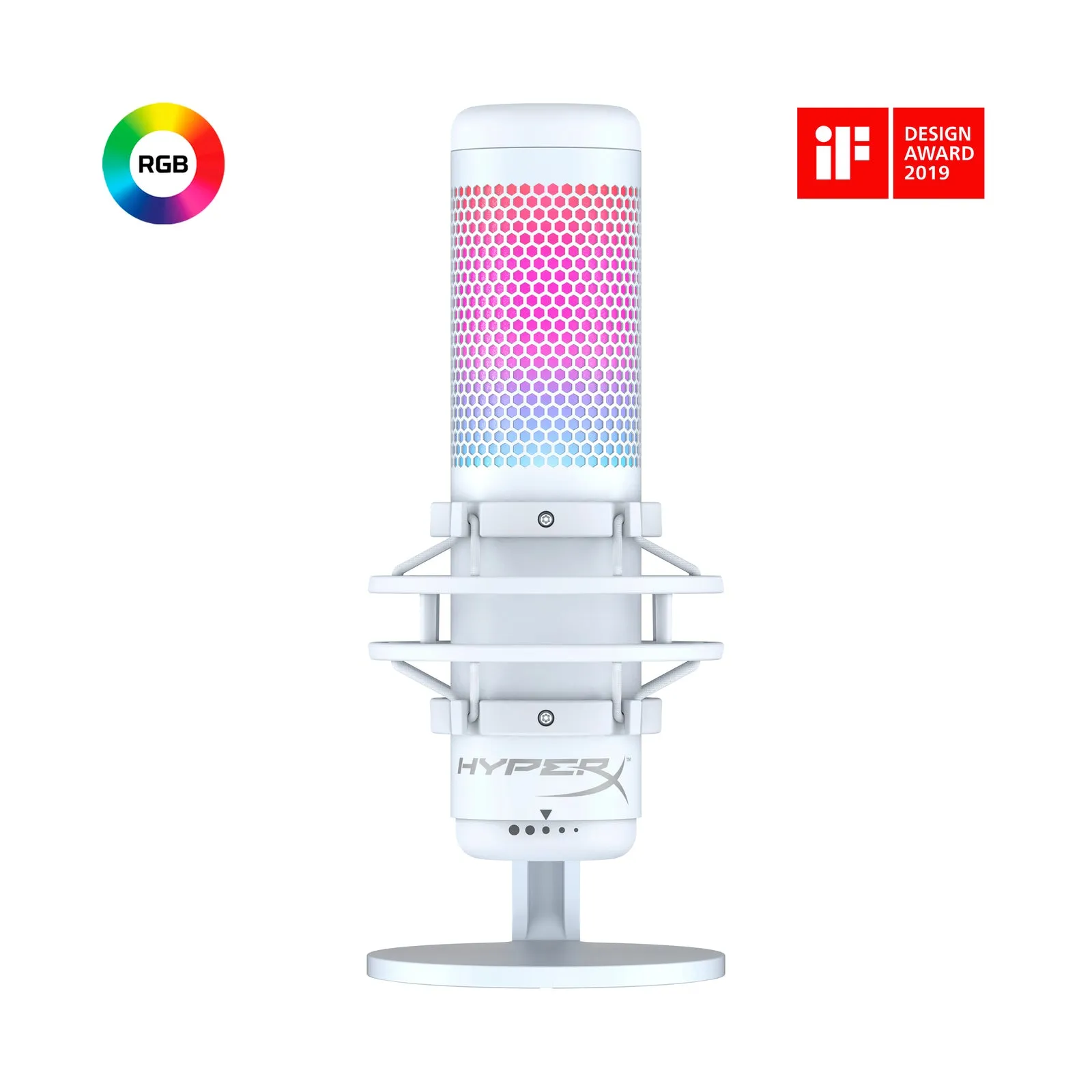 HyperX QuadCast S - USB Microphone - RGB Lighting