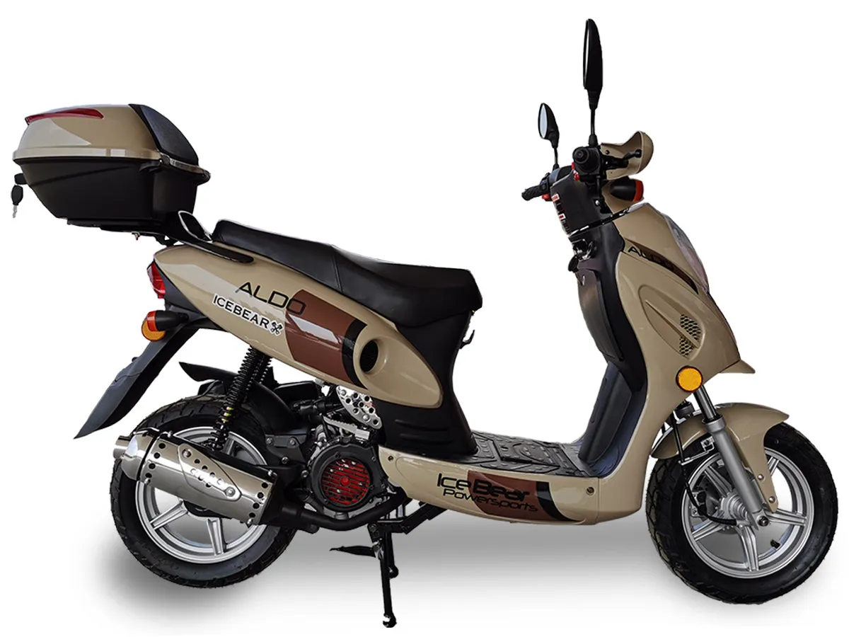 Ice Bear ALDO PMZ150-11 150cc Automatic Scooter, Lockable Under Seat and Color Matched trunk