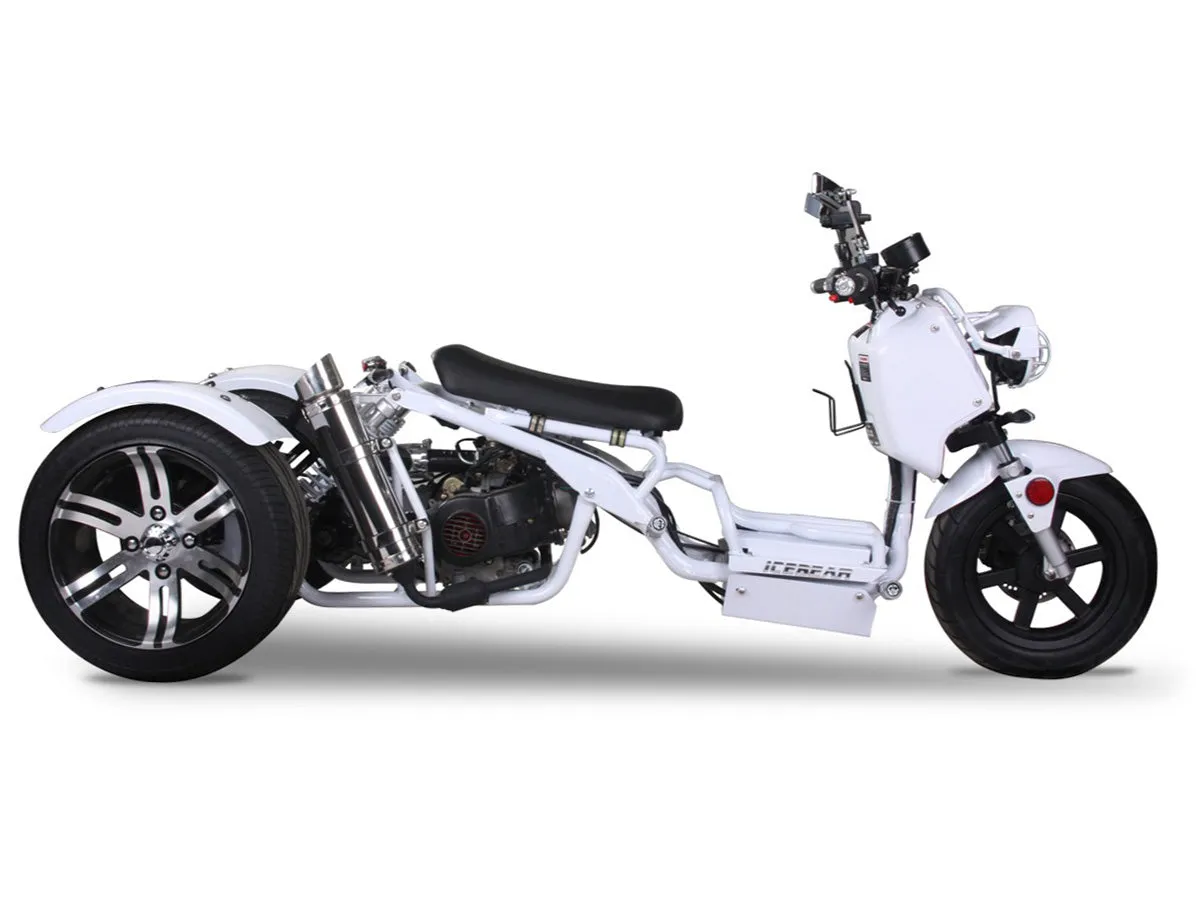 Ice Bear Maddog PST50-19N 50 Trike. Automatic, Electric Start, 49.5cc Moped Scooter