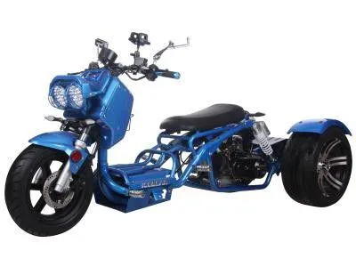 Ice Bear Maddog PST50-19N 50 Trike. Automatic, Electric Start, 49.5cc Moped Scooter