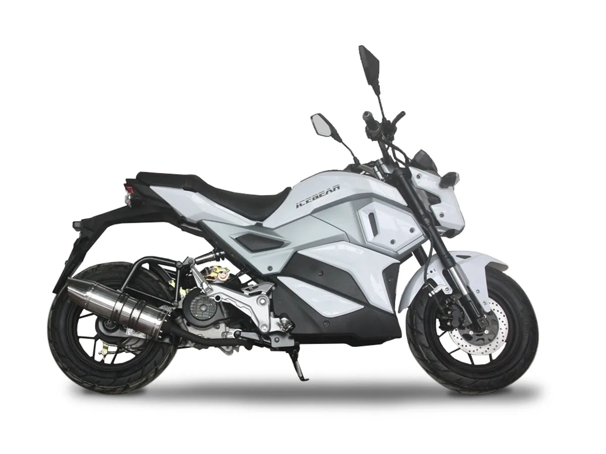 Ice Bear mini Max 50cc Scooter PMZ50-M1 extended frame, Automatic trans, Electric start. CA Legal